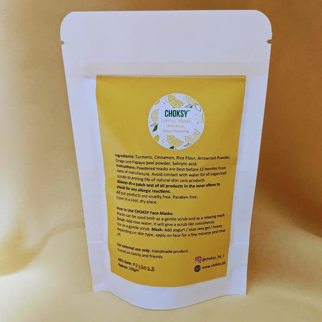 Citrus Mask-Anti-Acne, Vitamin C